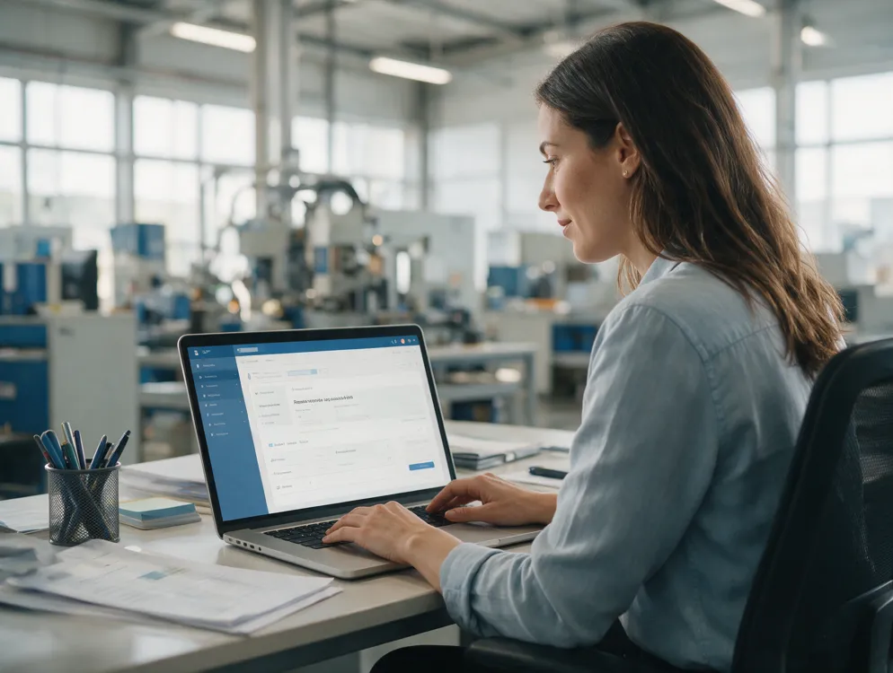 Comercial revisando una petición de oferta que ha entrado sola en el CRM