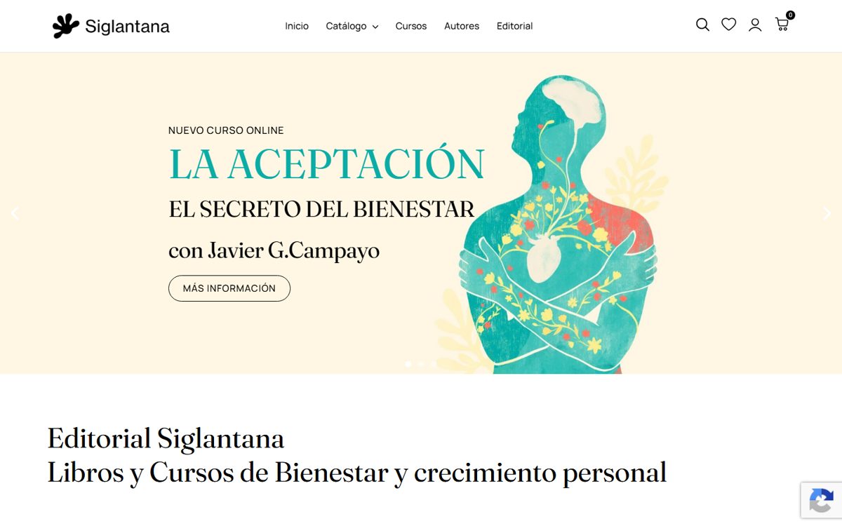 Web de Siglantana Editorial diseñada por Turipano360